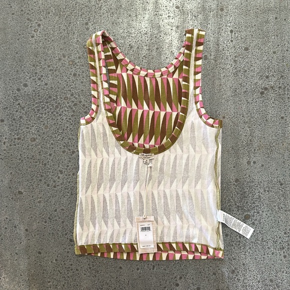 Splendid x Mary Lawless Lee Printed Scoop Back Rib Tank Size M - Picture 5 of 14